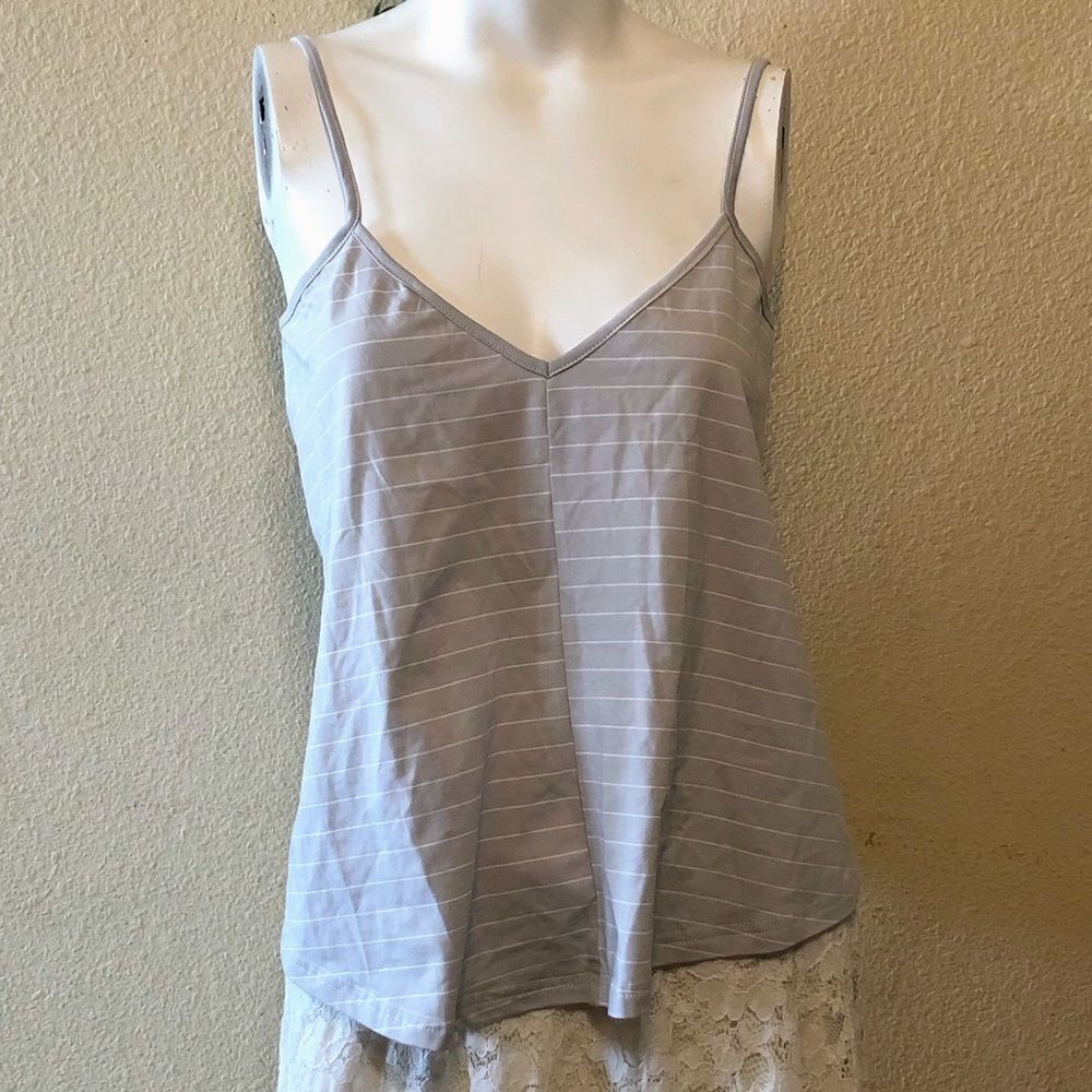 LIRA Clothing Stripe Tank Top Size Small